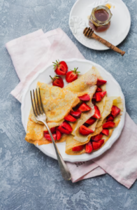 What does the French word crepe mean?