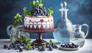 Why did blueberries sink to bottom of cake?