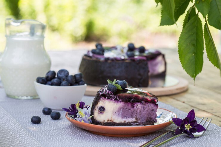 What is blueberry cake made of?